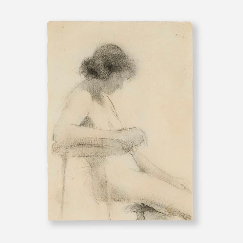 Edwin Walter Dickinson comparable auction result: edwin dickinson nude 245