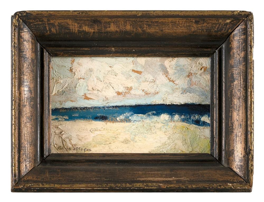 barry moser massachusetts tennessee 1940 beach oil on board 4 25 x 6 75 framed 7 x 9 25 · Eldred's · 2025-12-03 Barry Moser comparable auction result: barry moser massachusetts tennessee 1940 beach oil on board 4 25 x 6 75 framed 7 x 9 25