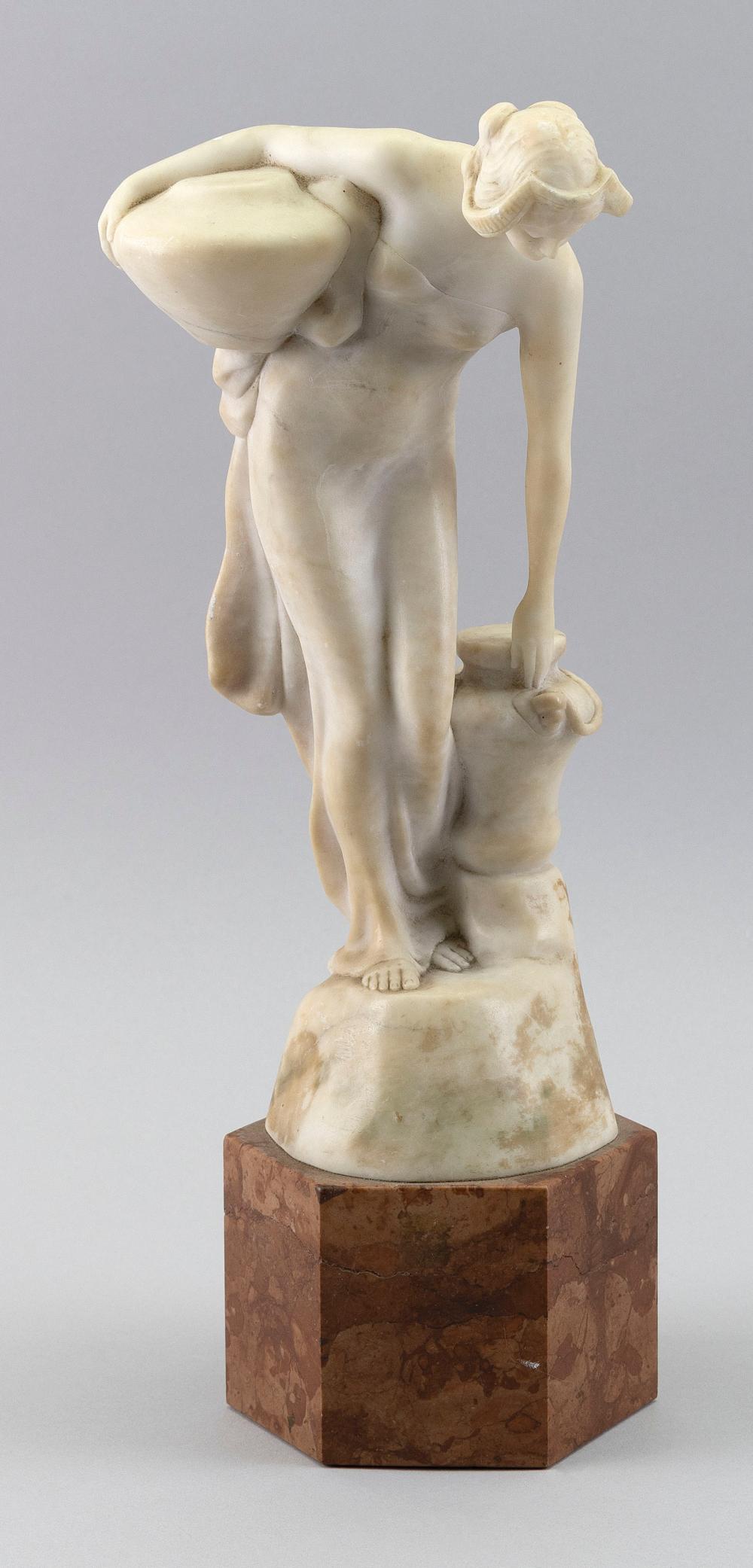 Friedrich Goldscheider comparable auction result: friedrich goldscheider austria france 1845 1897 classical maiden marble height 12 total height 15