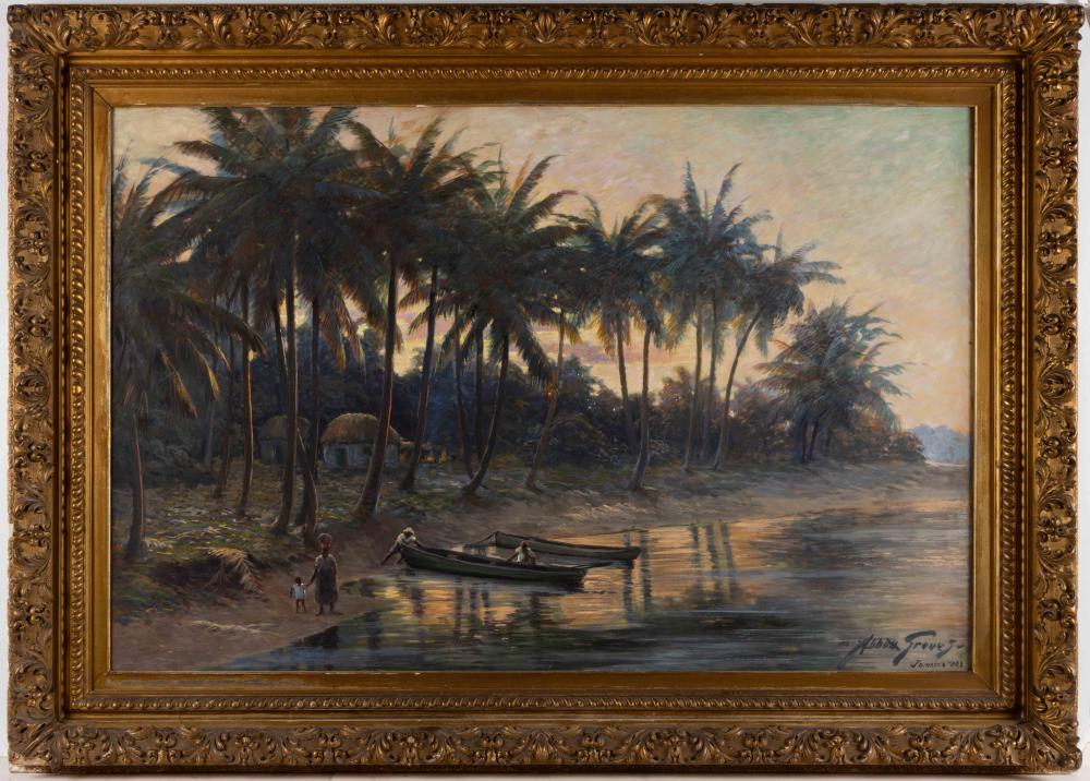 Abbott Fuller Graves comparable auction result: abbott fuller graves american 1859 1936 jamaican coastal landscape