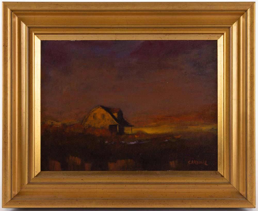 Robert Cardinal comparable auction result: robert cardinal canadian american b 1936 cape cod massachusetts coastal landscape with cottage