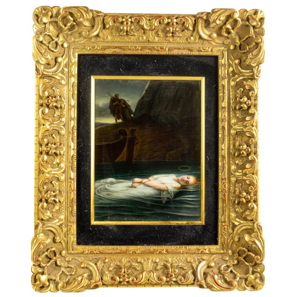 a continental porcelain plaque la jeune martyre after paul delaroche · Clars Auctions · 2025-11-20 Paul Delaroche comparable auction result: a continental porcelain plaque la jeune martyre after paul delaroche