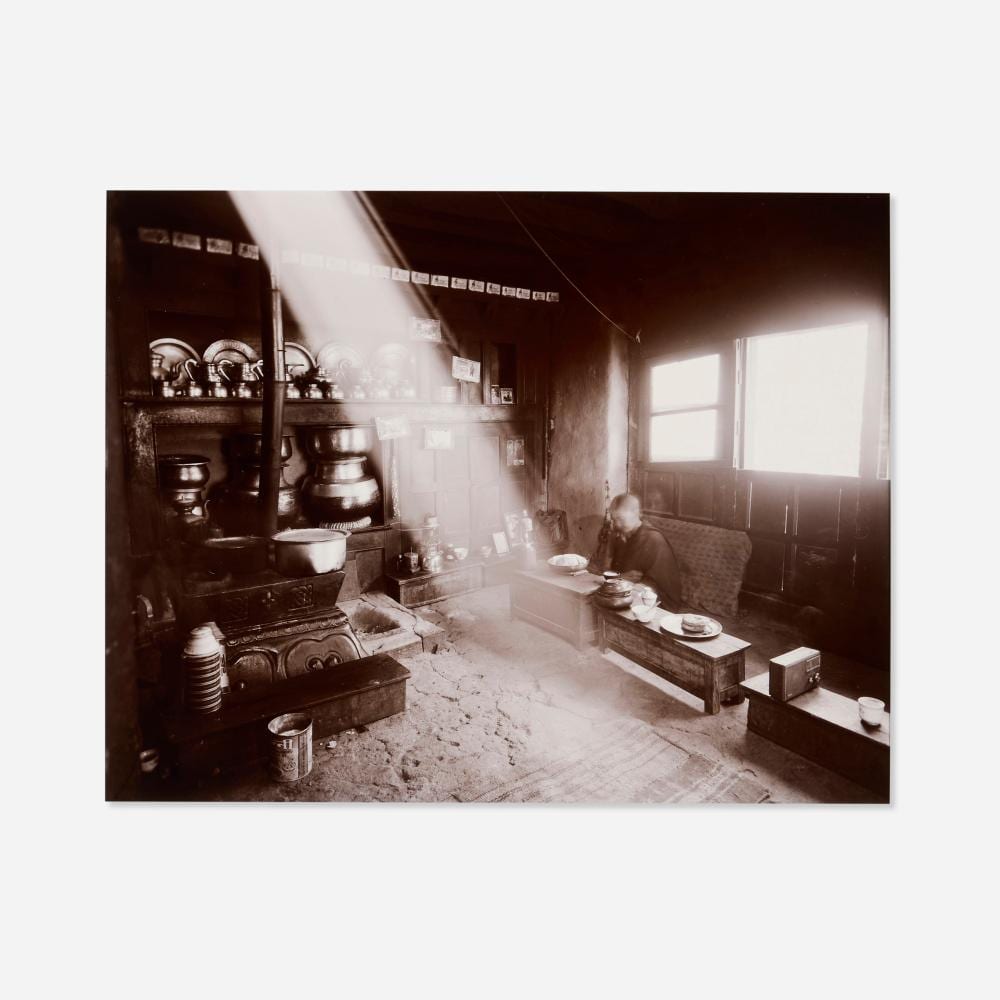 Linda Connor comparable auction result: linda connor nun saying prayers in her family kitchen ladakh india
