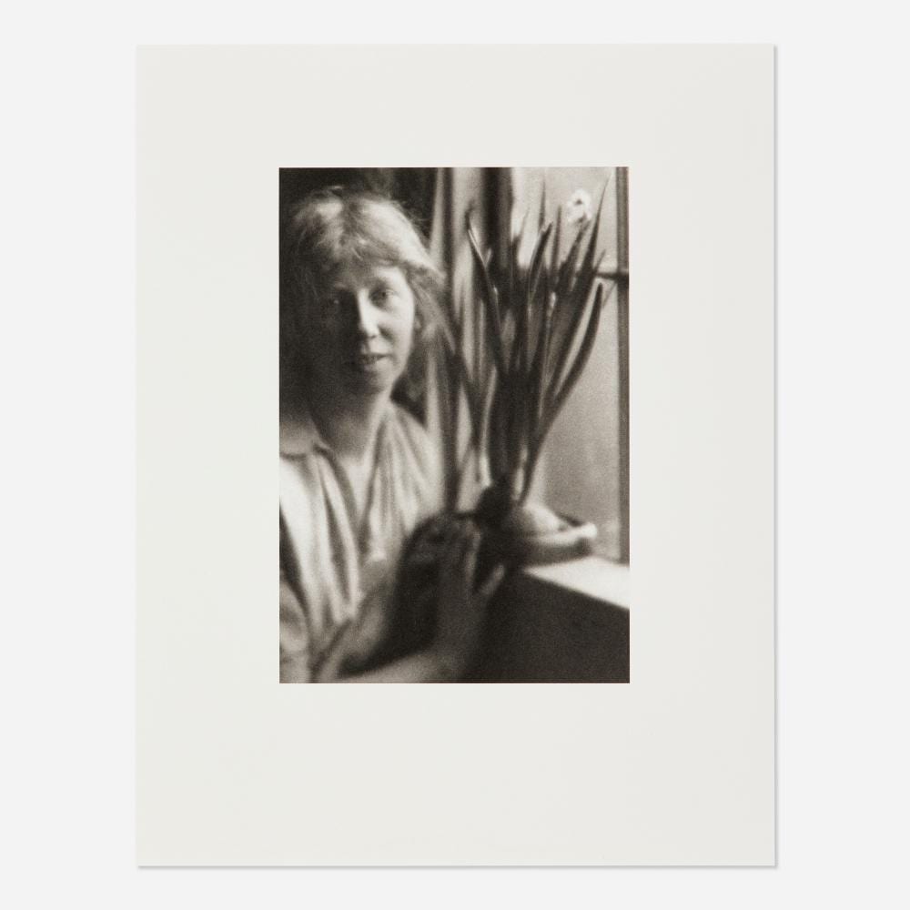 Imogen Cunningham comparable auction result: imogen cunningham self portrait