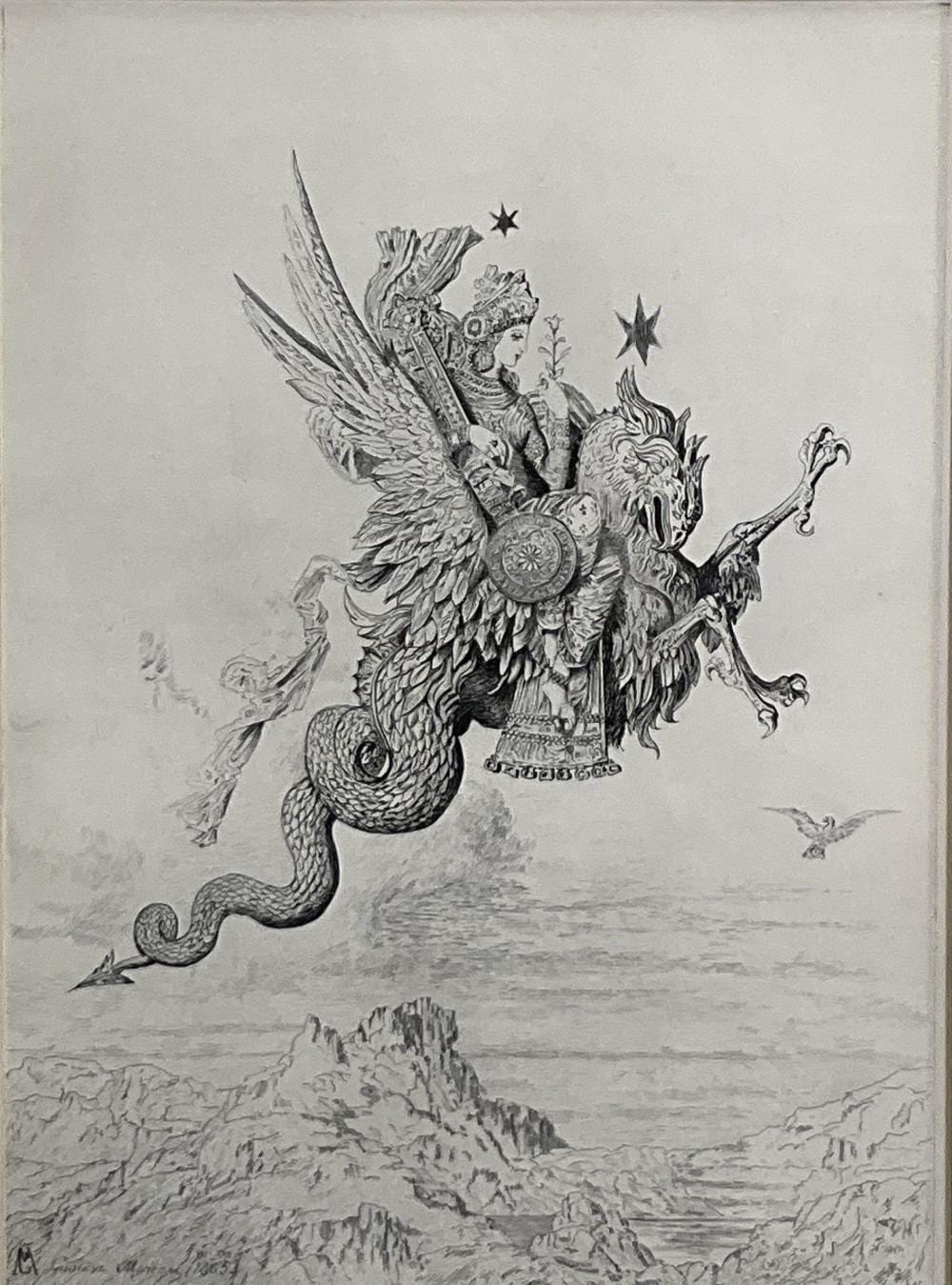 gustave moreau etching print on paper · EJ'S Auction & Appraisal · 2025-11-15 Gustave Moreau comparable auction result: gustave moreau etching print on paper