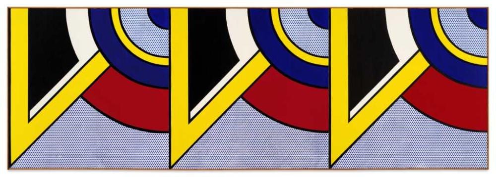 Modern Painting Triptych II comparable sale