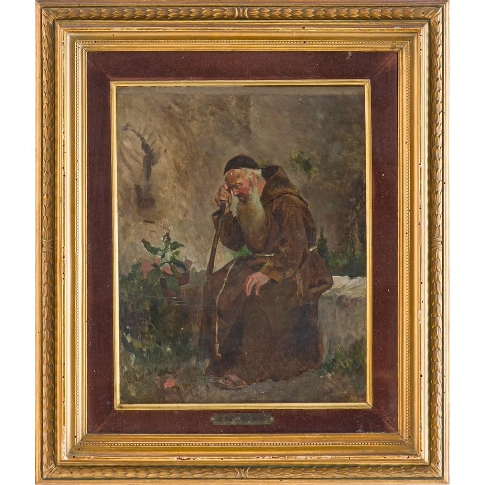 Alphons Hollaender comparable auction result: alfonso hollaender olio su cartone