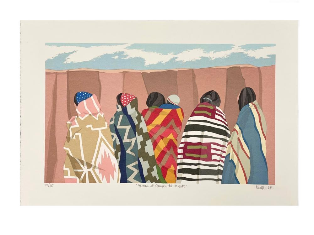 Irene Klar comparable auction result: irene klar women of canyon del muerto lithograph