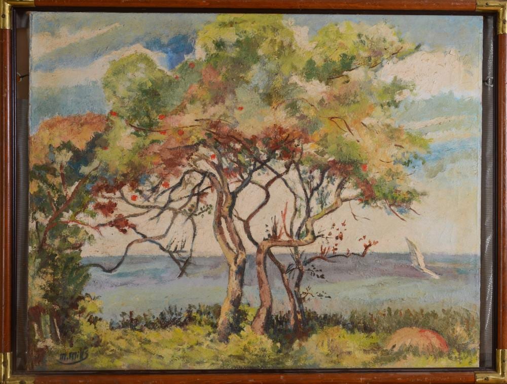 marge mills 1932 1996 autumn landscape · Casco Bay Auctions · 2025-11-22 Marge Mills comparable auction result: marge mills 1932 1996 autumn landscape