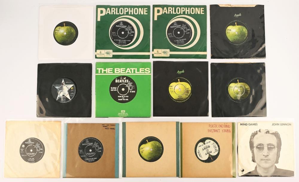 Vinyl records – Beatles solo, Apple artists and re sold by Ewbank's, lot 4203 — auction record photograph