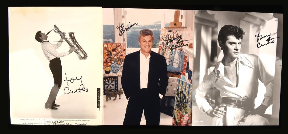 tony curtis 1925 2010 three autographed photogra · Ewbank's · 2025-11-18 Tony Curtis comparable auction result: tony curtis 1925 2010 three autographed photogra