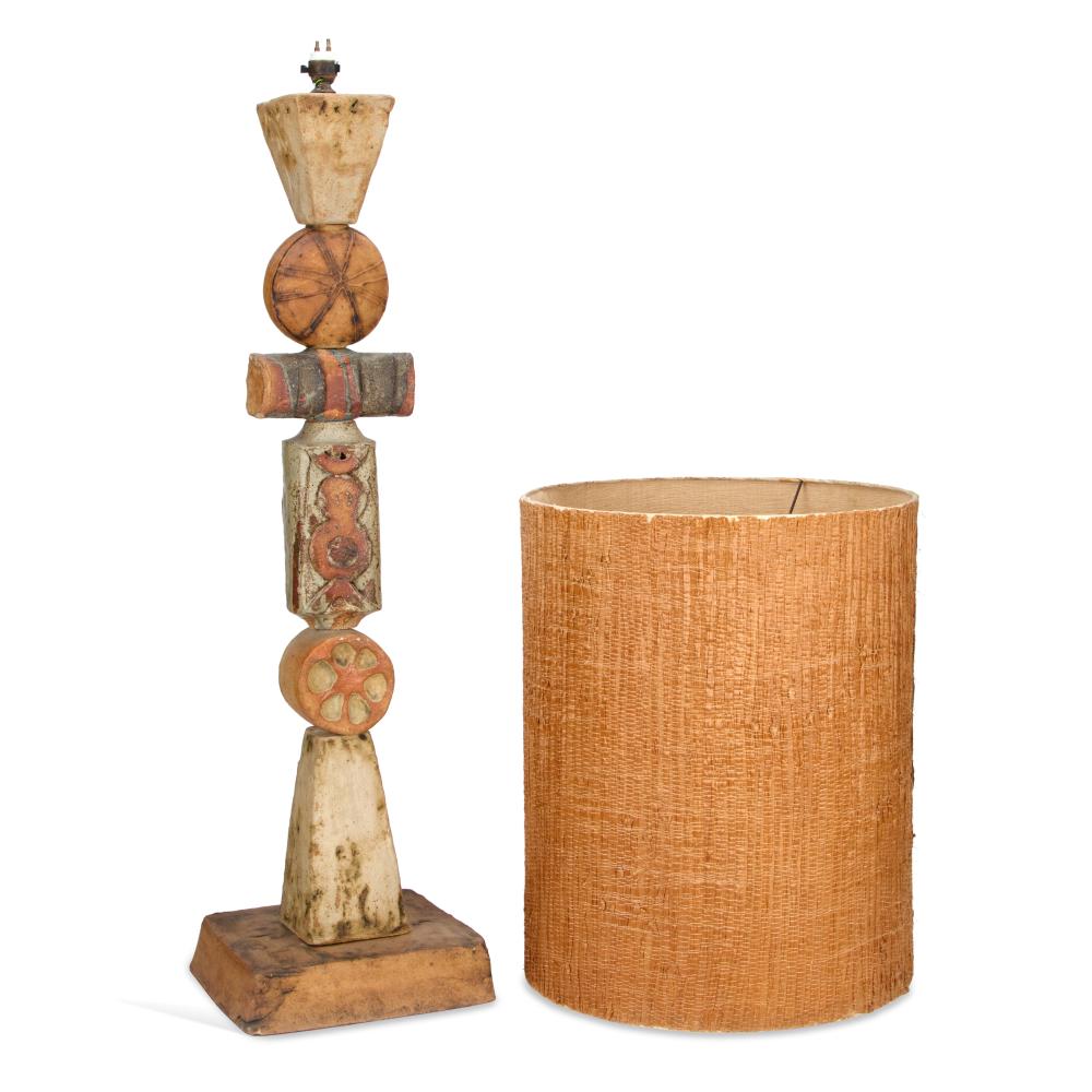 Bernard Rooke comparable auction result: bernard rooke born 1938 a ceramic totem floor lamp