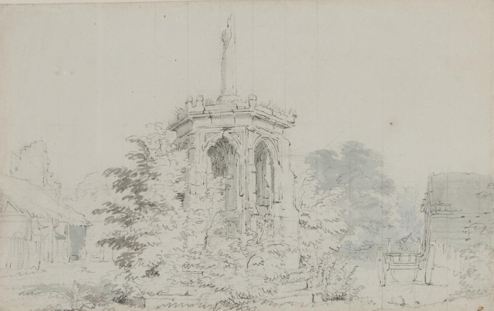 Edward Dayes comparable auction result: edward dayes 1763 1804 the cross of the blackfriars hereford