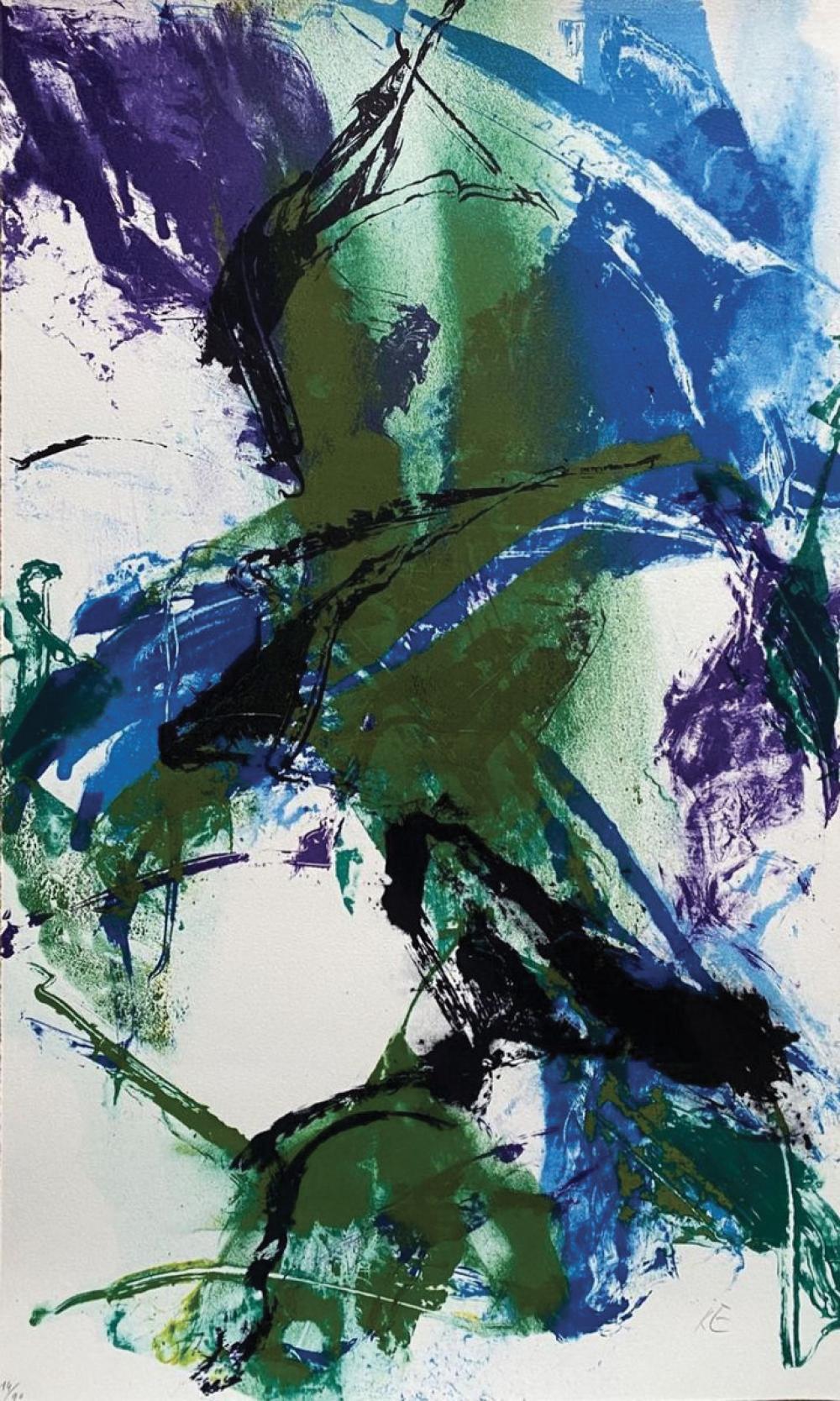 kim en joong n en 1940 composition abstraite · Louiza Auktion & Associés · 2025-11-29 Kim En Joong comparable auction result: kim en joong n en 1940 composition abstraite