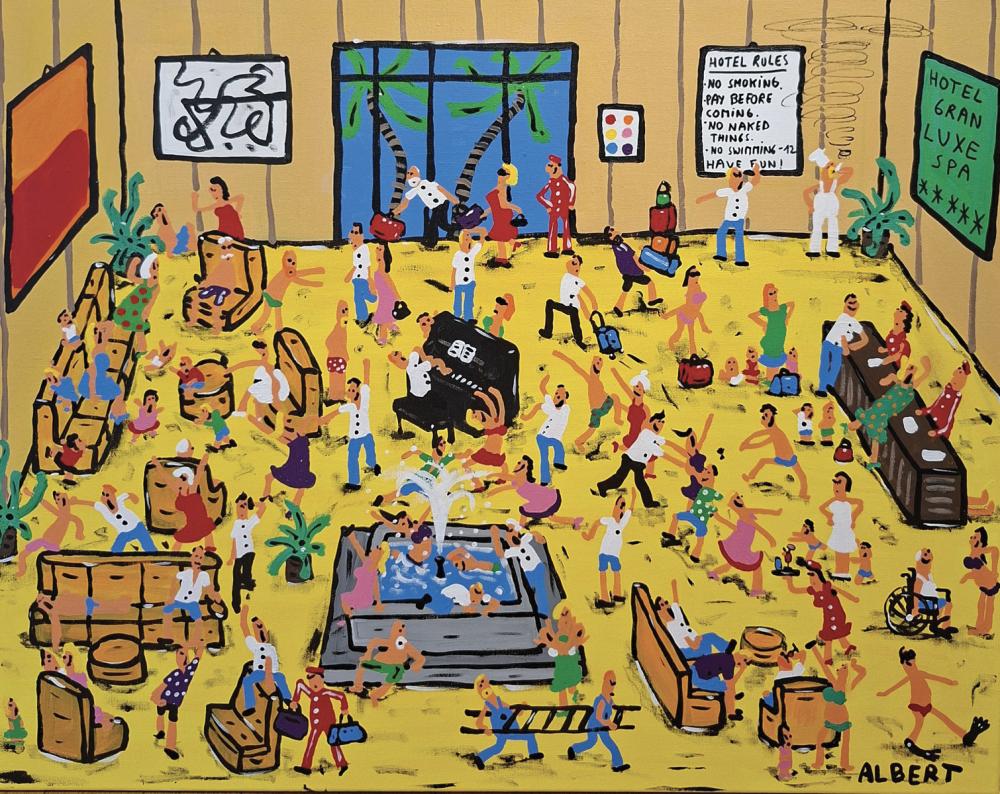 Albert Willem comparable auction result: albert willem n en 1979 mayhem in the hotel lobby 2025