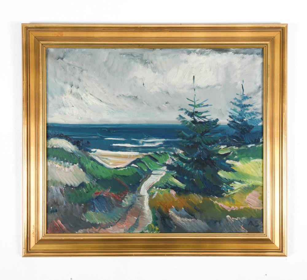 Aage Strand comparable auction result: aage strand 1910 1975 landscape o c