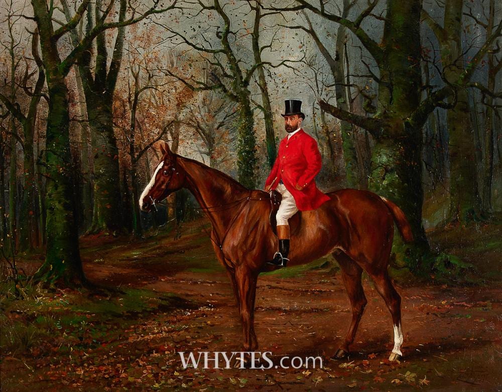 Henry Frederick Lucas Lucas comparable auction result: henry frederick lucas lucas british 1848 1943 and j laurence hart british 1830 1907 horse and rider in a wooded landscape 1883