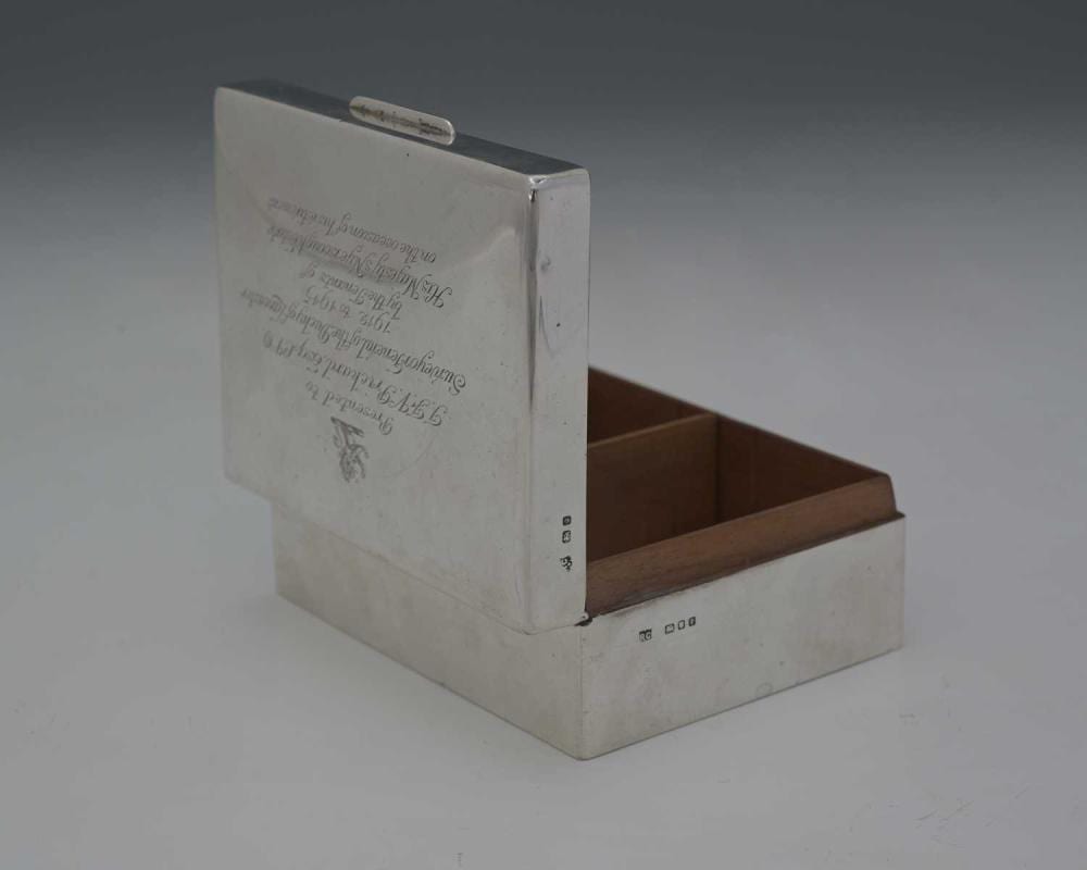 Willem van de (1610) Velde comparable auction result: a george vi silver cigarette box by wil