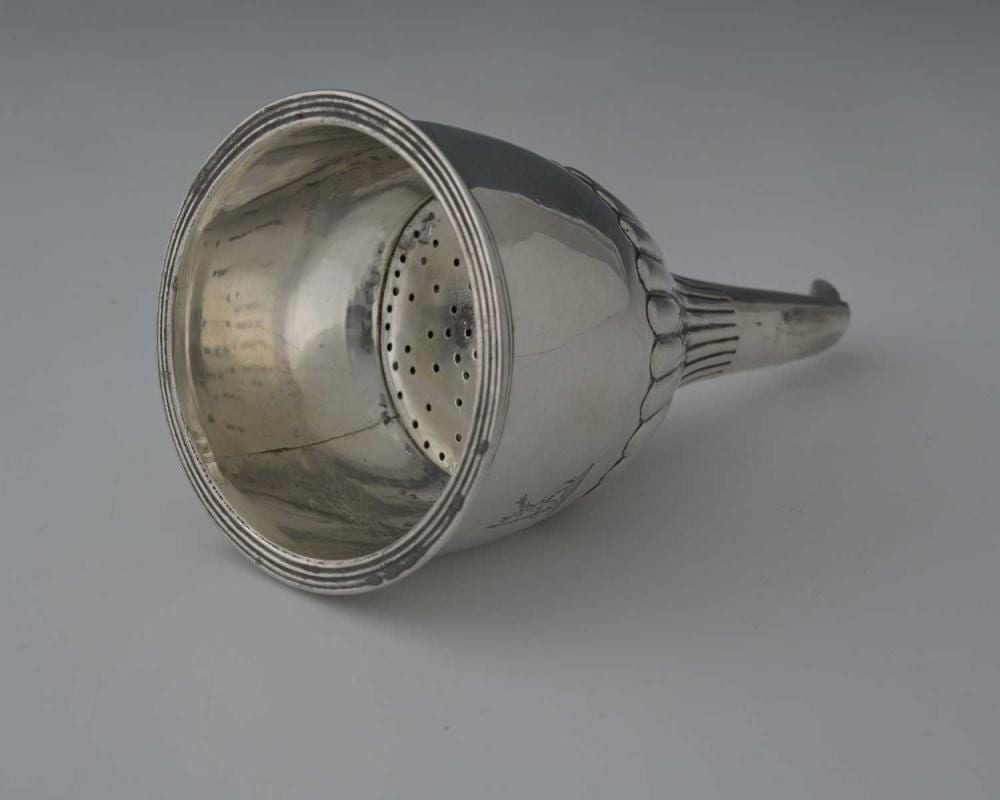 a george iii silver wine funnel by will · Kinghams Auctioneers · 2025-11-20 William (1872) Nicholson comparable auction result: a george iii silver wine funnel by will