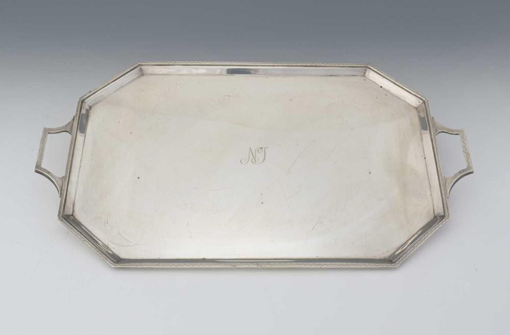 Mari ten Kate comparable auction result: a george v silver two handled tray by j
