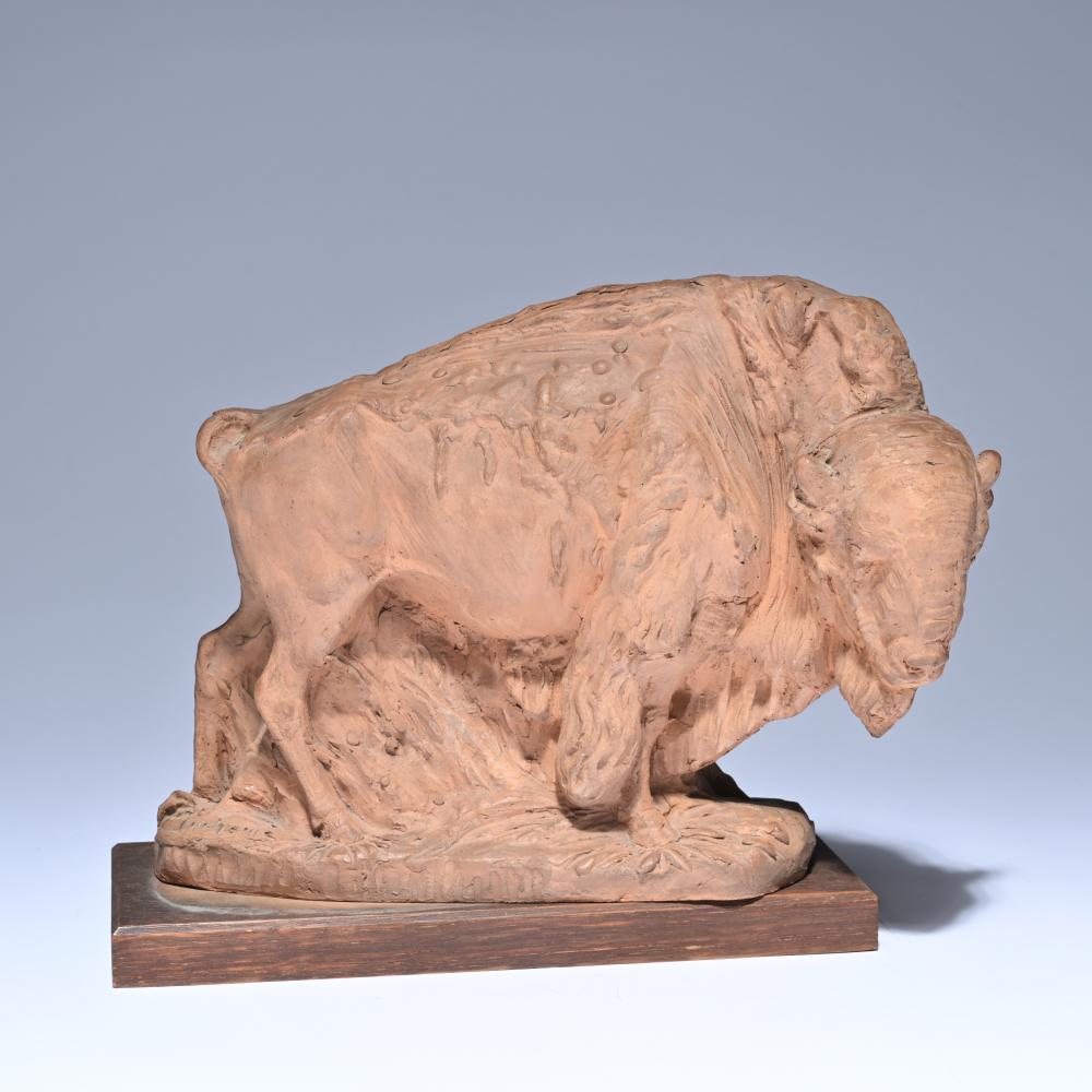 Frans Jochems comparable auction result: frans jochems 1880 1949 terracotta sculpture of a bison signed