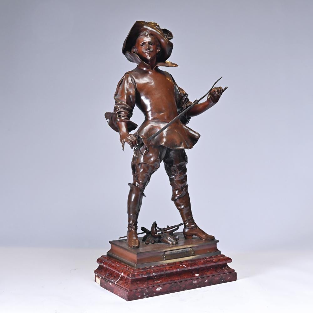Charles Vital-Cornu comparable auction result: charles vital cornu 1851 53 1927 bronze statue of capitaine fracasse signed