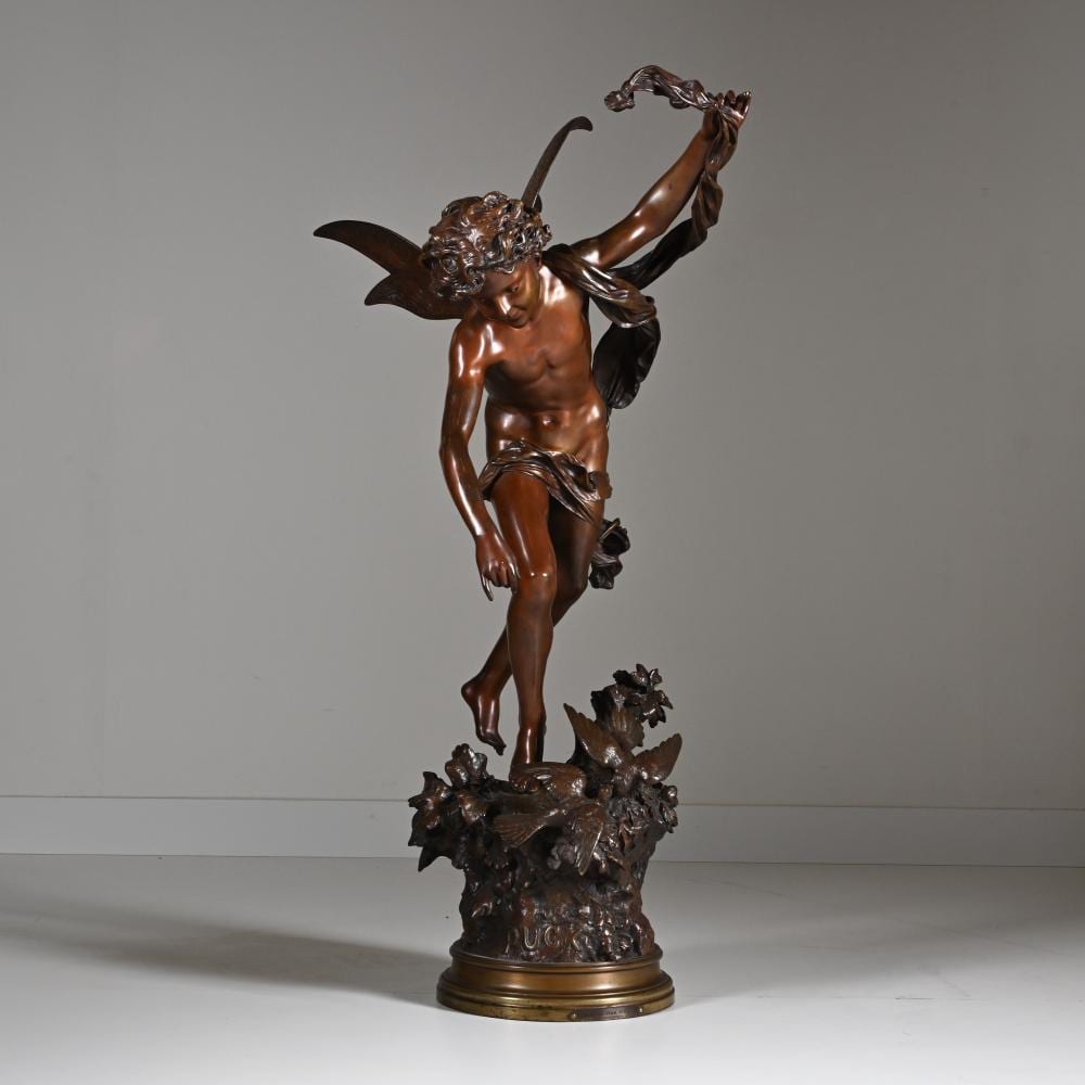 Luca Madrassi comparable auction result: luca madrassi 1848 1919 large bronze sculpture lutin des bois signed