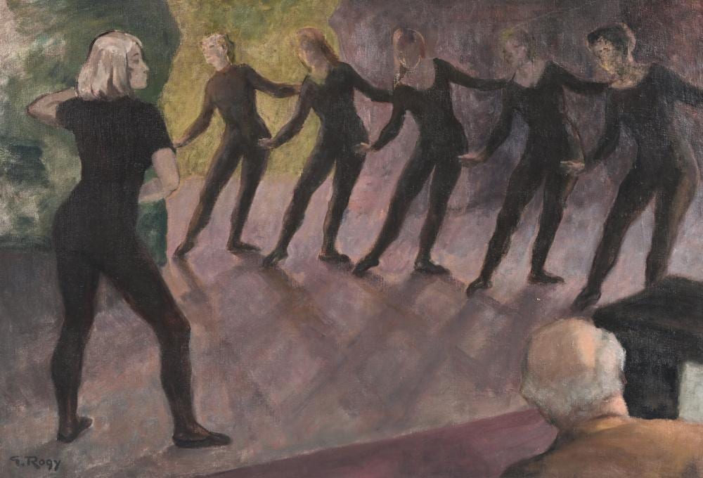 Georges Rogy comparable auction result: georges rogy 1897 1981 oil on cardboard la r p tition signed