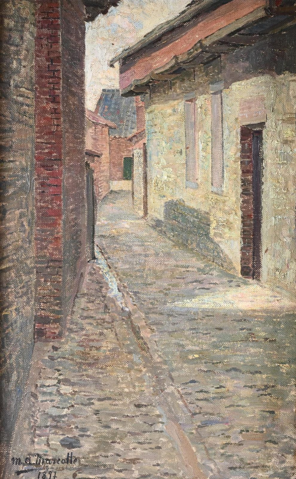 marie antoinette marcotte 1869 1929 oil on canvas southern street signed and dated 1897 · Maison Jules Veilinghuis · 2025-11-29 Marie Antoinette Marcotte comparable auction result: marie antoinette marcotte 1869 1929 oil on canvas southern street signed and dated 1897