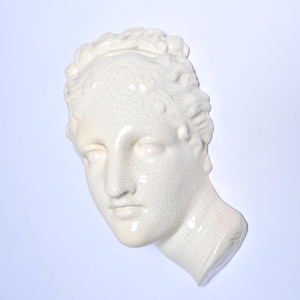 Domien Ingels comparable auction result: domien ingels 1881 1946 classical female figure made of white crackle ceramic monogram
