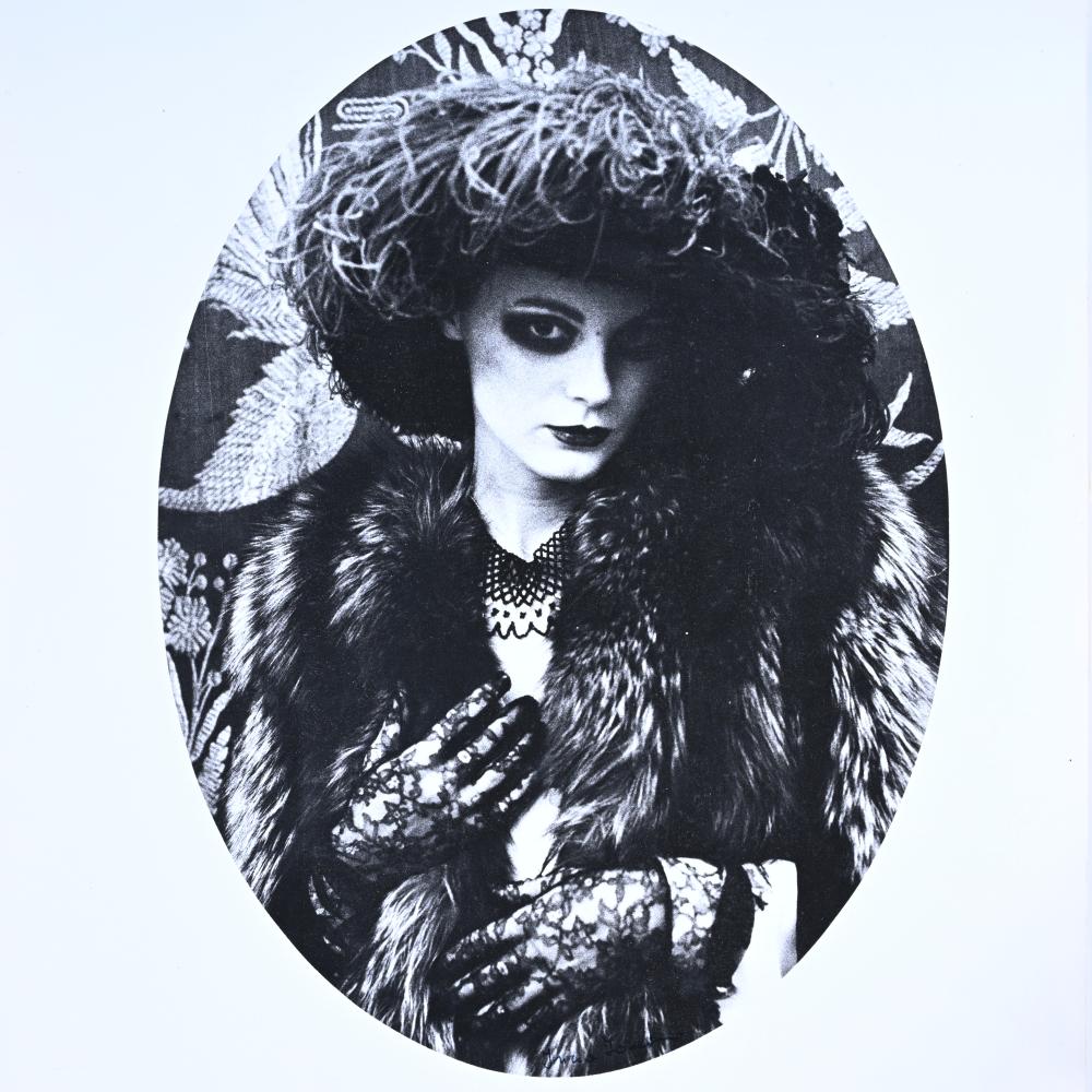 Irèna Ionesco comparable auction result: irina ionesco 1930 2022 gelatin silver print oval portrait of a lady with elegant headwear signed