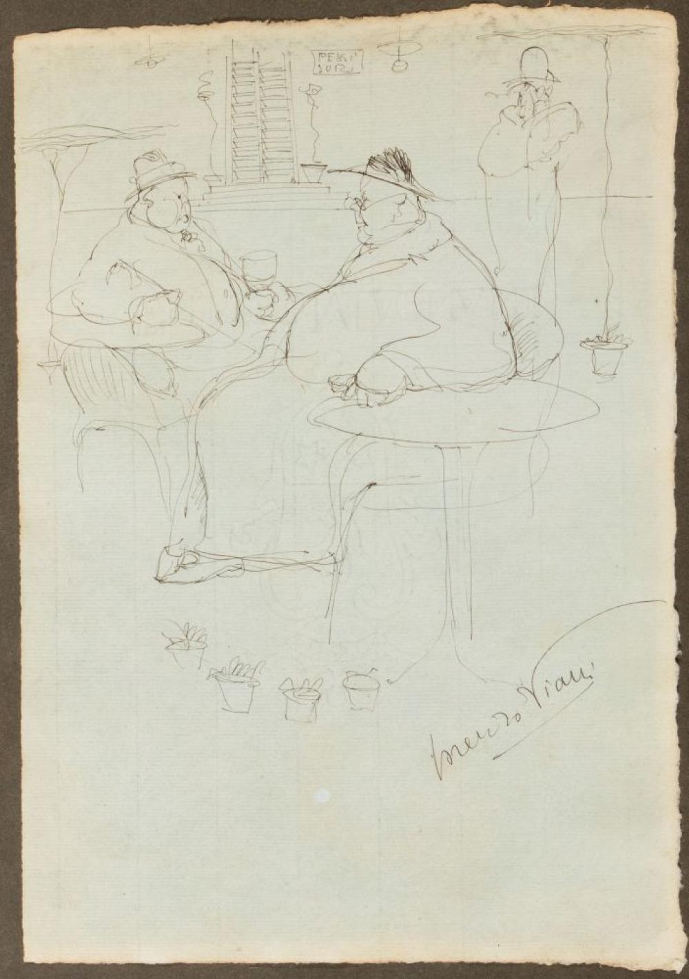 Lorenzo Viani comparable auction result: lorenzo viani viareggio 1882 roma 1936 the dinner 1930s