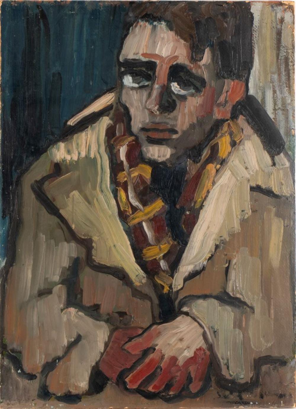 Marcos Grigorian comparable auction result: marcos grigorian kropotkin 1925 erevan 2007 male portrait first half of 1950