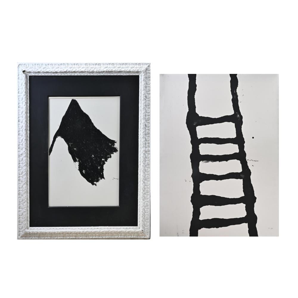 Armando comparable auction result: armando 1929 2018 wax crayon fahne 1981 signed and lithograph leiter 1991 signed