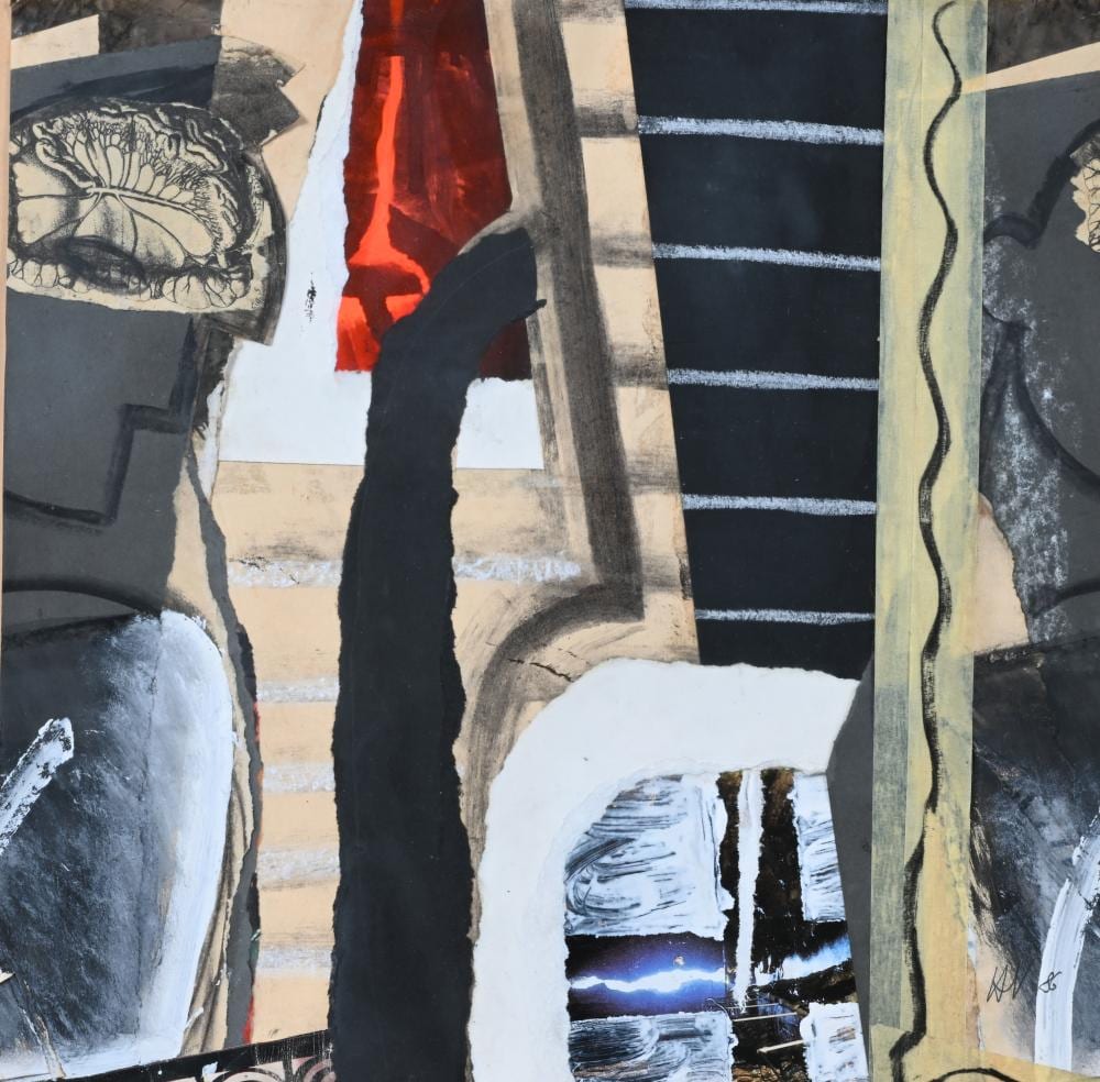 Hans Vandekerckhove comparable auction result: hans vandekerckhove 1957 drawing and collage untitled 1986 moogram and dated