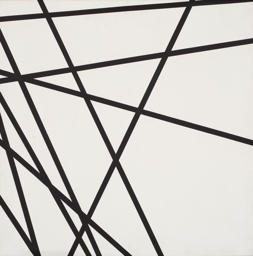François Morellet comparable auction result: fran ois morellet 10 lignes au hasard