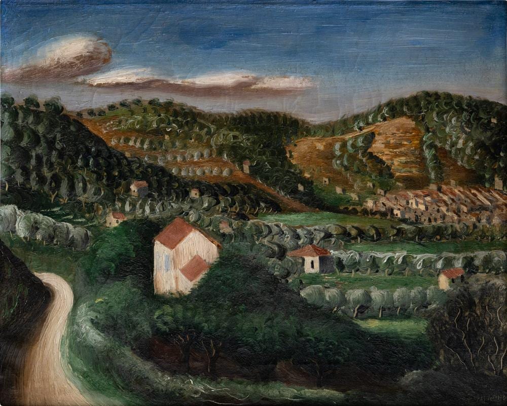 Dimitrios Galanis comparable auction result: dimitrios galanis 1882 1966 landscape 1919