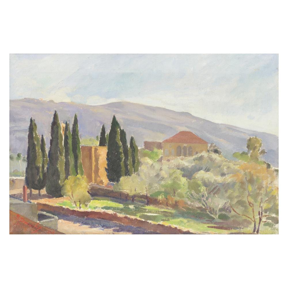 Saliba Douaihy comparable auction result: saliba douaihy lebanon 1915 1994 mar gerges church ehden