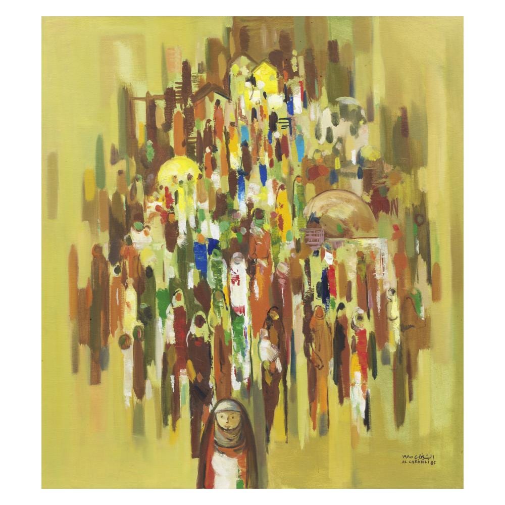 Ismael Al-Sheikhly comparable auction result: ismael al sheikhly iraq born 1924 women of baghdad