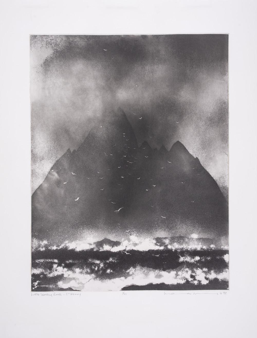 Norman Ackroyd comparable auction result: norman ackroyd 1938 2024 little skellig rock co kerry