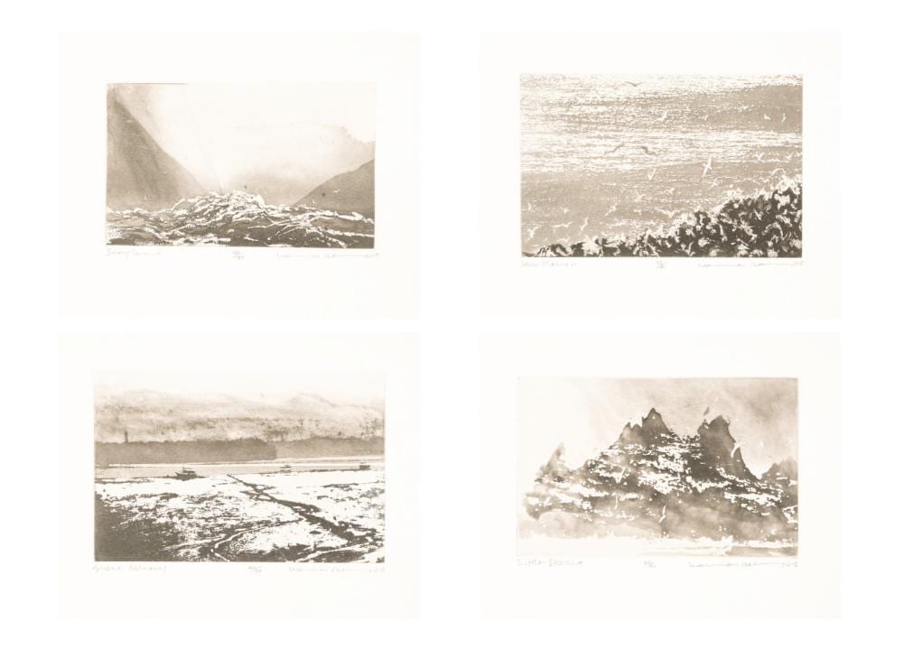Norman Ackroyd comparable auction result: norman ackroyd 1938 2024 fragments set of 12