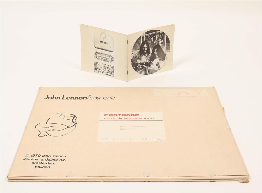 JOHN LENNON. BAG ONE, TWO VERSIONS, 1970 sold by Zwiggelaar Auctions, lot 6148 — auction record photograph