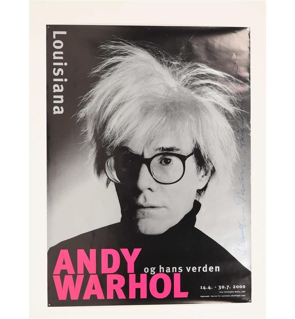 Christopher Makos comparable auction result: andy warhol louisiana poster signed by christopher makos