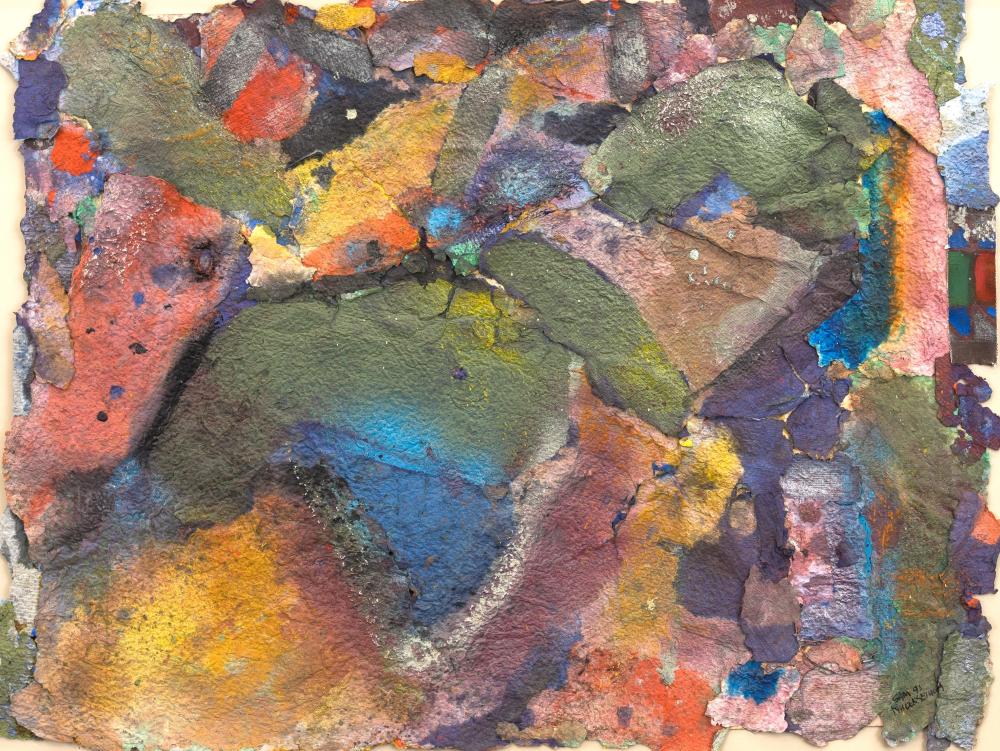 Sam Nhlengethwa comparable auction result: sam nhlengethwa south africa 1955 abstract collage