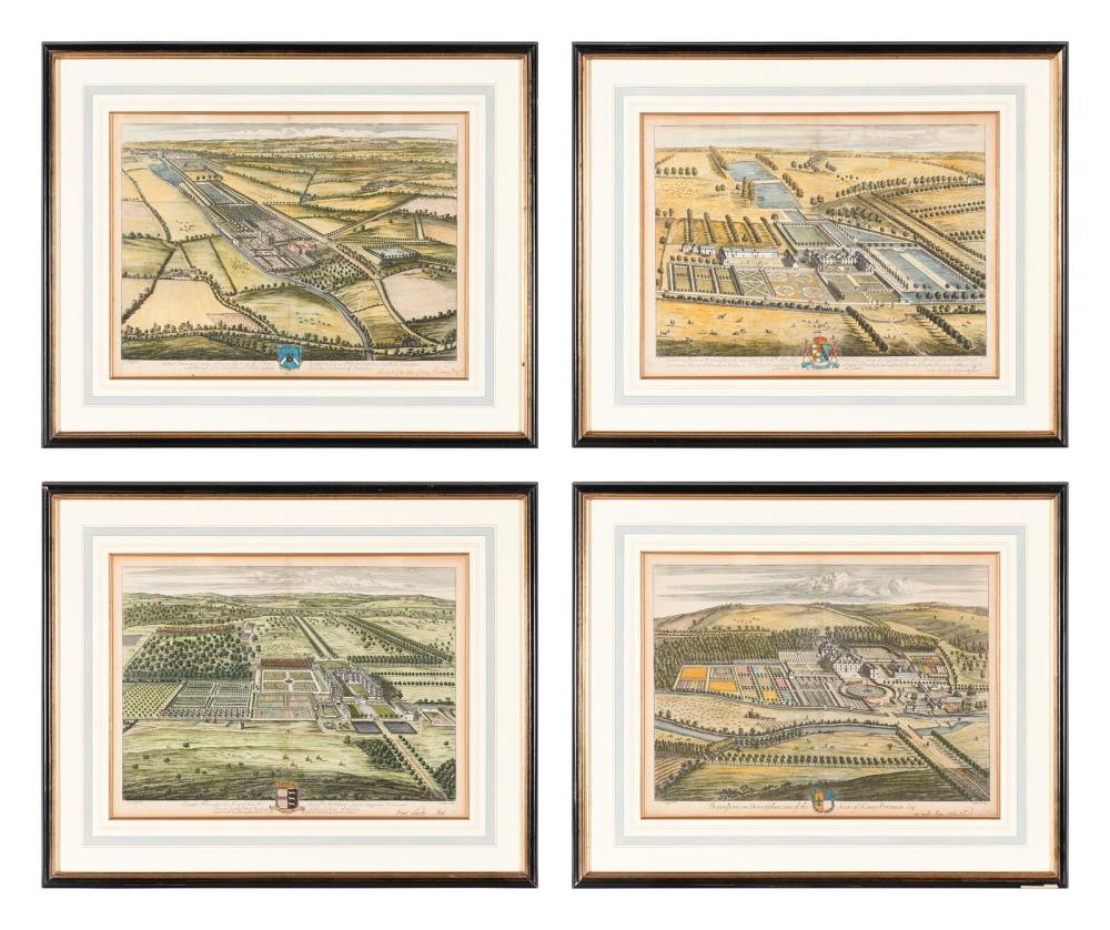 Johannes Kip comparable auction result: johannes kip dutch circa 1653 1721 after leonard knyff dutch 1650 1722 four plates from nouveau theatre de la grande bretangne