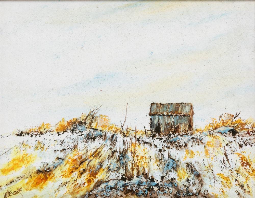 henry letendre the dusty grey bin · Saskatchewan Network for Art Collecting · 2025-12-07 Henry Letendre comparable auction result: henry letendre the dusty grey bin