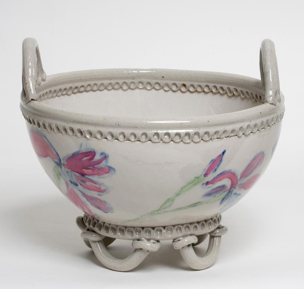 Maria Gakovic comparable auction result: maria gakovic footed bowl with lilies