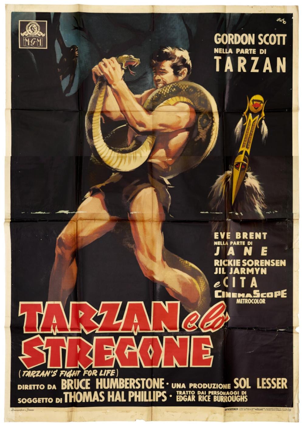 Silvano Campeggi comparable auction result: silvano campeggi nano 1923 2018 tarzan e lo stregone con gordon scott 1958 silvano campeggi nano 1923 2018 tarzan s fight for life starring gordon scott 1958