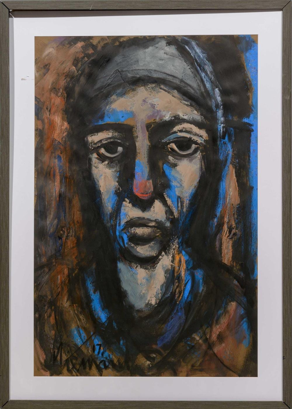 Hennie Niemann comparable auction result: hennie niemann sa born 1941 oil portrait of a clown signed dated 17 96 x 63