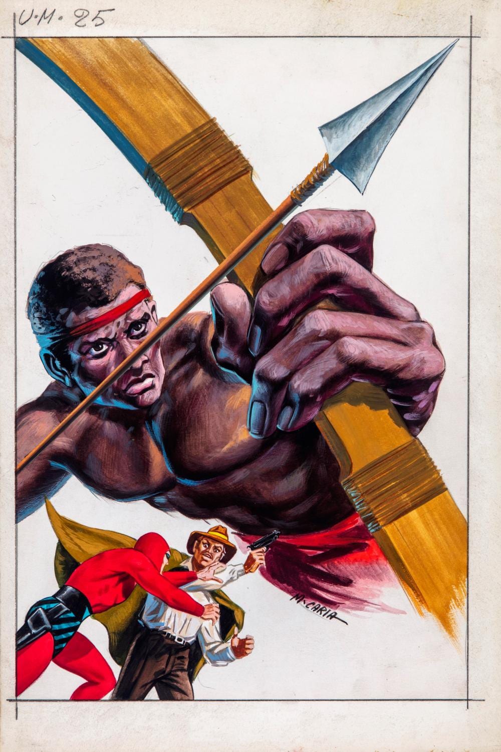 Mario Caria comparable auction result: mario caria phantom l uomo mascherato 1973